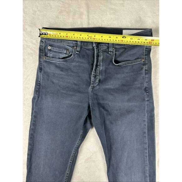 Rag & Bone Fit 2 Slim Jeans Mens Size 33 Dark Blue Denim Straight - Picture 5 of 9